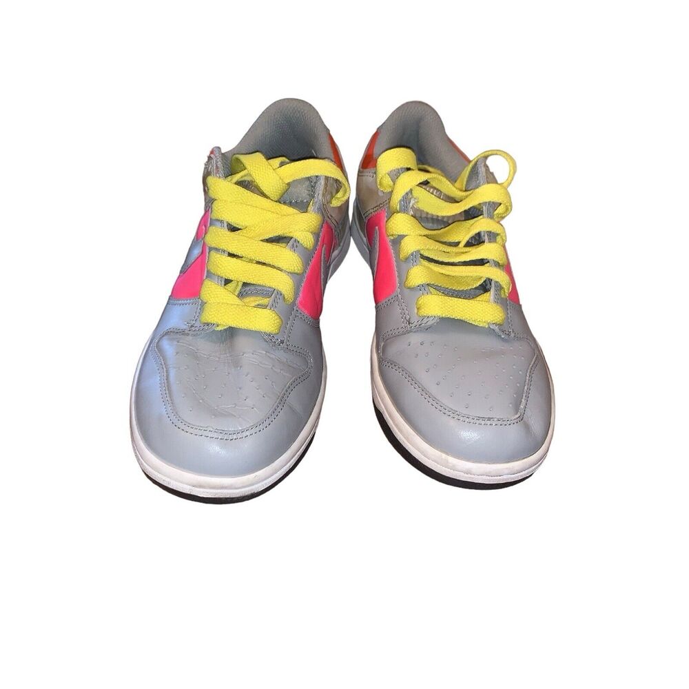 Nike Air Dunk Low Gray Laser*RARE YELLOW LACE*Pink Womens 6~2007 - Picture 2 of 15